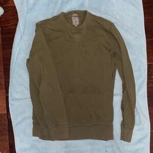 GAP Men's Crewneck Sweater in Olive